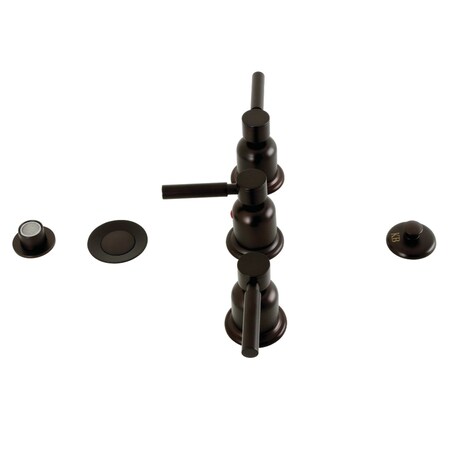 Kingston Brass ThreeHandle Bidet Faucet, Oil Rubbed Bronze KB6325DL